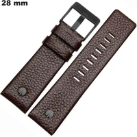 Comprar Pulsera Marrón de 28 mm de Cuero Verdadero para Reloj