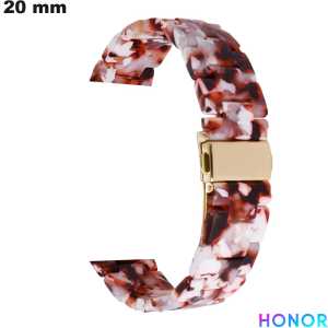 Pulseira de Resina 20 mm Multicolorida Honor relógio: Envio em 24h