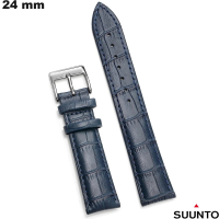 Slimme smartwatch armband Suunto Blauw Echt Leer 24 mm goedkoop