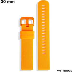 Pulsera de reloj inteligente de 20 mm Naranja Withings de calidad