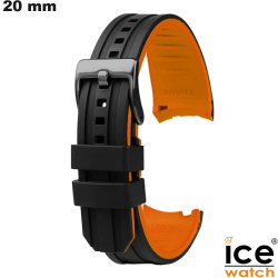 Bracelet Caoutchouc 20 mm Noir de montre Ice Watch