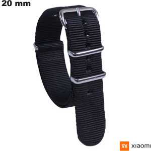 Bracciale per orologio intelligente 20 mm Nero Nylon Xiaomi di qualità