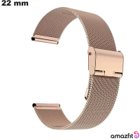 Te koop: Luxe Amazfit smartwatch met rosegoud RVS band