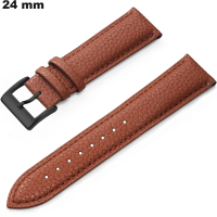 Acheter Bracelet Marron Cuir véritable pour montre 24 mm
