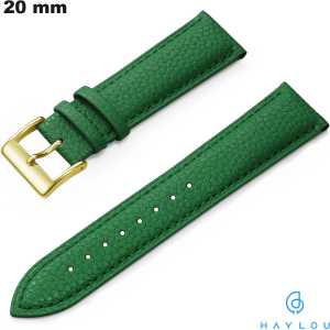 Sale Green Bracelet for Haylou 20mm Smartwatch Leather