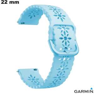 Blauwe Armbanden 22 mm Garmin Smartwatch Goedkope Rubber