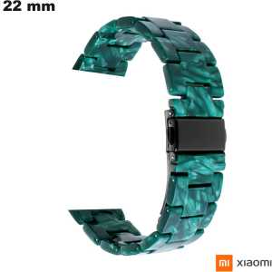 Armband 22 mm für Xiaomi Smartwatch aus hochwertigem grünen Kunststoff