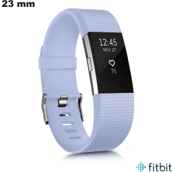 Bracelet FitBit de montre intelligente Bleu Silicone 23mm