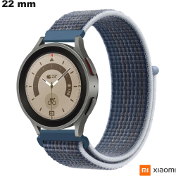 22mm Blue Xiaomi Fabric Smartwatch Bracelet