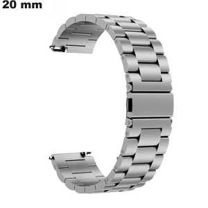 Bracelet Titane Argenté de montre 20 mm