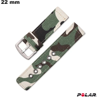 Bracelet 22mm smartwatch Polar Vert Tissu