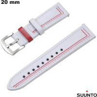 Koop Echte Leren Suunto Horlogeband 20mm Wit