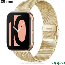 Bracelet Oppo u montre connectée Doré Acier Inoxydable