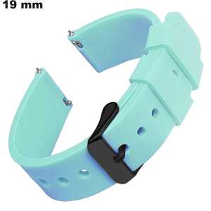 Bracelete Azul para relógio 19 mm Borracha ● Envio Rápido