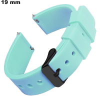 Bracelet Bleu pour montre 19 mm Caoutchouc ● Envoi Rapide