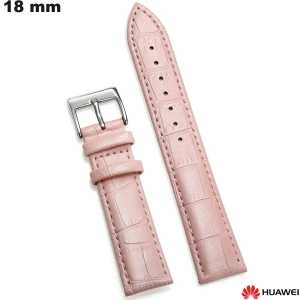 Verkauf Rose Lederarmband echte Huawei Uhr 18mm