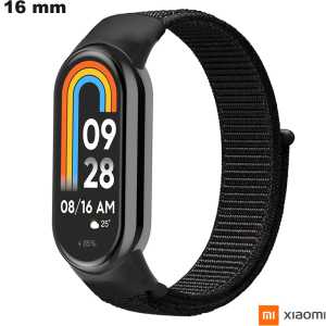 Schwarzes Armband für 16 mm Nylon-Uhr Xiaomi: Versandkosten 3,99€