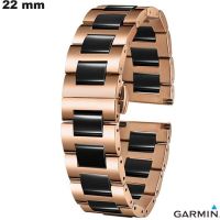 Bracelet Doré rose Céramique de smartwatch Garmin 22 mm pas cher