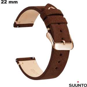 Acquista Bracciale 22mm nobile Suunto Marrone Cuoio vero