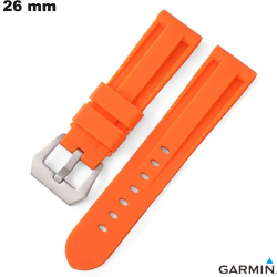 Bracelet Caoutchouc Garmin Orange smartwatch 26mm