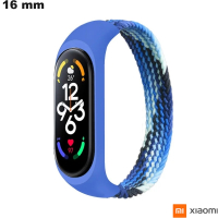 Cheap 16 mm Blue Fabric Xiaomi Watch Elastic Bracelet