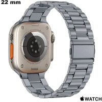 Comprar Pulsera 22mm Acero Inoxidable Oyster Gris para reloj Apple Watch