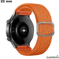 Rechthoudbare Nylon Horloge Armband Oranje 22mm Garmin Goedkoop
