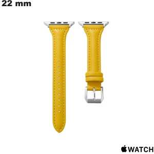 Bracelet Acier inoxydable montre 22 mm Apple Watch Jaune de qualité