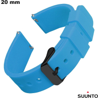 Blue 20mm Flexible Suunto Rubber Bracelet \ Premium Quality