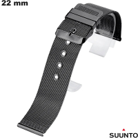 Bracelete de Metal Preto Milanes para Relógio 22mm Suunto de Qualidade