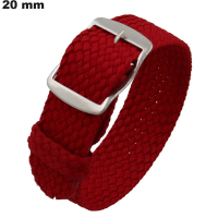 Armband für Uhr Rot Nylon 20 mm / Versandkosten 3,99€