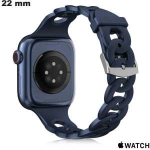 Venda de Bracelete de 22mm para smartwatch Preto Aço Inoxidável Apple Watch