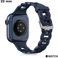 Verkoop 22mm smartwatch band zwart roestvrij staal Apple Watch
