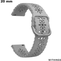 Graues Withings Smartwatch-Armband aus Gummi 20mm kaufen
