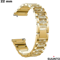 Armband Suunto RVS strass 22 mm voor hoogwaardige Gouden horloge