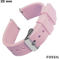 Bracelet Rose 22mm pour montre Silicone Fossil # Expédition 24h