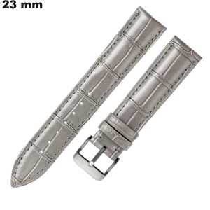 Armband 23mm Grau Echtleder für Uhren | Premiumqualität