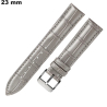 Acheter 23mm Gray Genuine Leather Watch Strap | Premium Quality