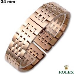 Bracciale D'Oro Rosa Jubilee Acciaio Inox 24 mm Rolex