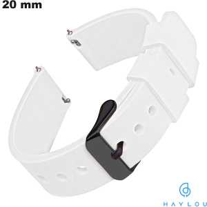 Pulsera de reloj inteligente Haylou Silicona 20 mm Blanca de calidad