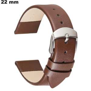 Armband 22mm Uhr Echtes Leder Braun \ Premium-Qualität