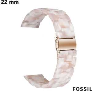 Armband für Smartwatch 22 mm Fossilrose Resin günstig