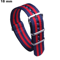 Blue Fabric Watch Bracelet 18 mm | Premium Quality