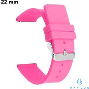Venda de Bracelete de Borracha para Relógio 22mm Rosa Esportivo Kayak Haylou