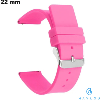 Verkauf Armband Kautschuk Uhr 22mm Rosa Sport Kajak Haylou