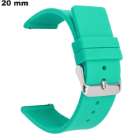 Bracelet Silicone Bleu 20mm montre Sport Volley ● Livraison Rapide