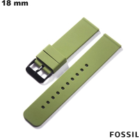Günstiges grünes Gummiarmband Fossil für 18 mm Uhr
