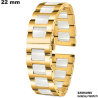 Acheter Bracciale in ceramica dorata per orologio Samsung da 22 mm di qualità