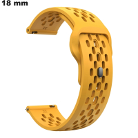 Bracciale Giallo per orologio in silicone 18mm # Spedizione Gratuita oltre 20€