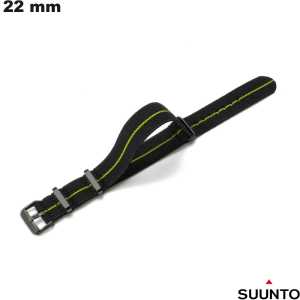 Vente Bracelet de Tissu Noir Suunto de 22 mm para Reloj Conectado